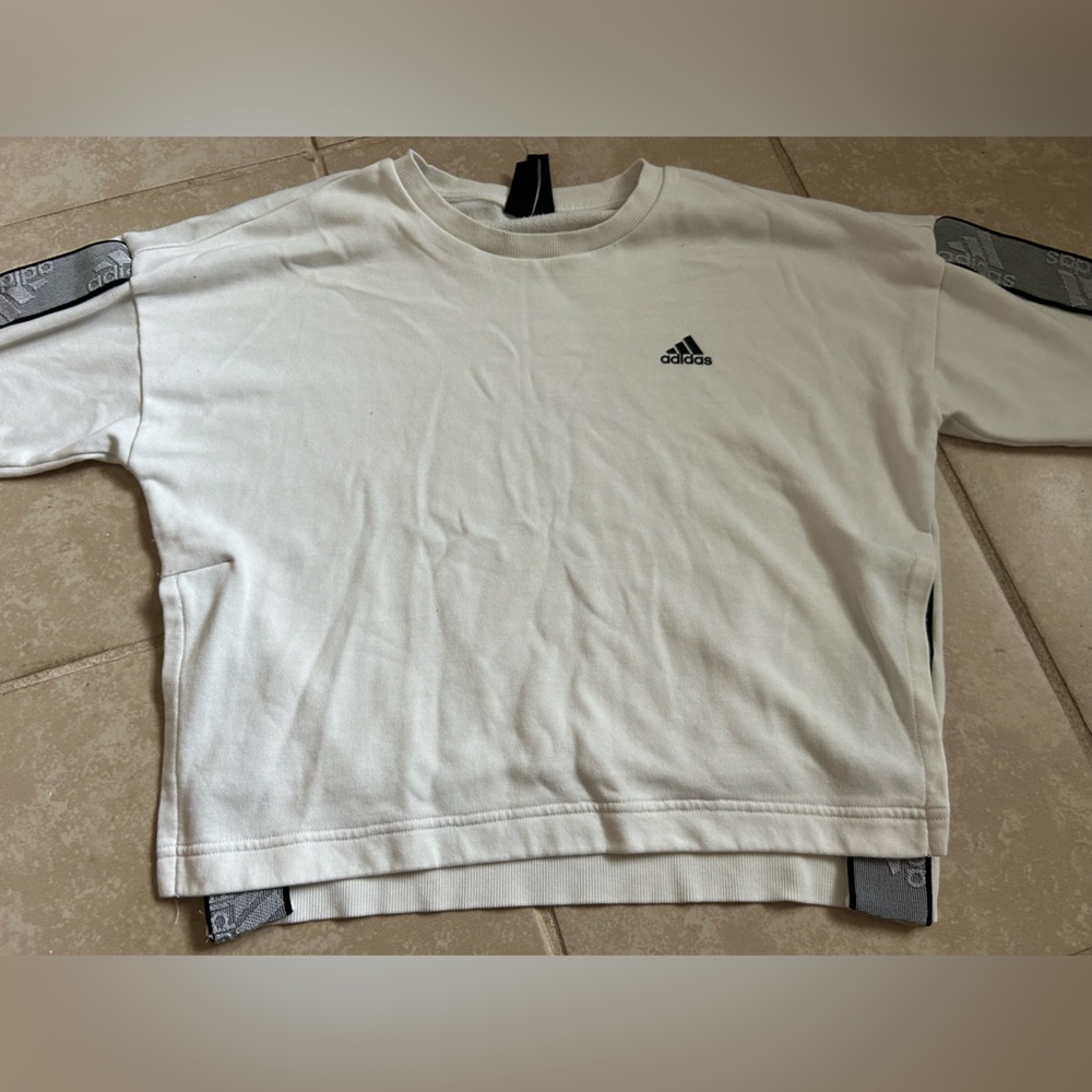 Adidas Cream Crewneck Sweatshirt